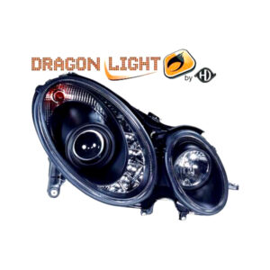 MERCEDES E-KLAS W211 02-06 DRAGONLIGHT+LED BLACK