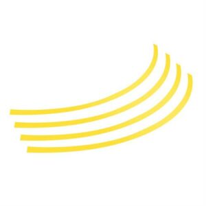 Διακοσμητικά Αυτοκόλλητα Ζάντας Πλαστικά - Κίτρινα 17''-18''-19'' -20"