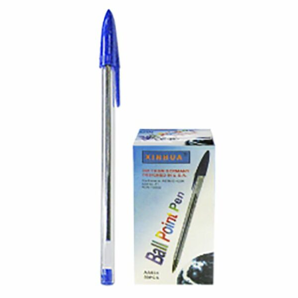 ΣΤΥΛΟ ΚΛΑΣΣΙΚΟ ΔΙΑΦΑΝΟ BALLPOINT ΜΠΛΕ 1mm  Justnote 8035