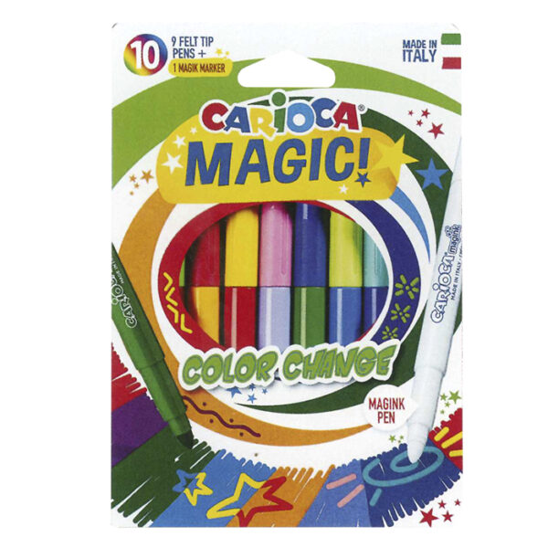ΜΑΡΚΑΔΟΡΟΣ CARIOCA MAGIC ΣΕΤ=10 ΧΡΩΜΑΤΑ  Carioca 42737