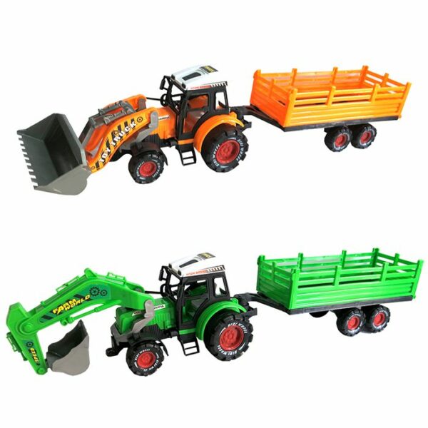 ΤΡΑΚΤΕΡ-ΕΚΣΚΑΦΕΑΣ FRICTION & ΡΥΜΟΥΛΚΑ 57x13x13cm ToyMarkt 902132