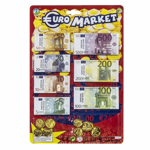 ΝΟΜΙΣΜΑΤΑ ΕΥΡΟ ΚΑΡΤΕΛΑ 21x31cm ToyMarkt 911134