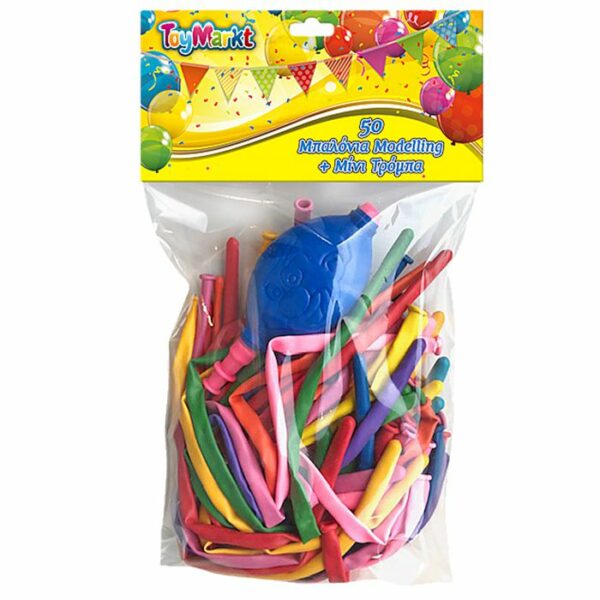 ΜΠΑΛΛΟΝΙΑ MODELLING 50 TEM & MINI ΤΡΟΜΠΑ  ToyMarkt 913059