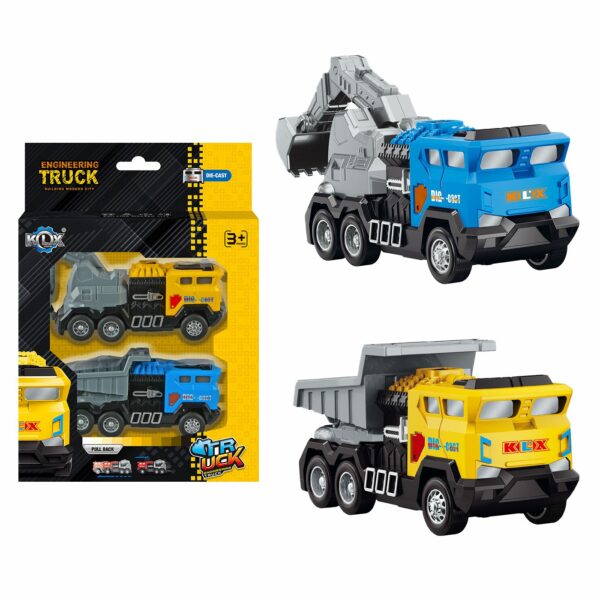 ΣΕΤ 2 ΔΟΜΙΚΑ PULL BACK ΣΕ ΚΟΥΤΙ 17x24x5cm ToyMarkt 902255