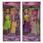 ΚΟΥΚΛΑ POPULAR GIRL & ΑΞΕΣΟΥΑΡ & ΦΟΡΕΜΑΤΑ 14x32x5cm ToyMarkt 922072