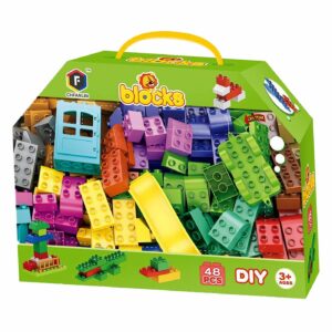 Τουβλάκια 48 τεμ Εξάγωνο Κουτί 27x21x7.5cm ToyMarkt 95431 - Image 2