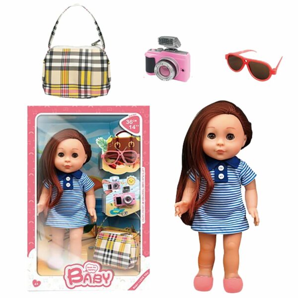 ΚΟΥΚΛΑ 30cm ΜΕ ΚΑΜΕΡΑ ΜΠΑΤΑΡΙΑΣ 24x37x10cm ToyMarkt 98228