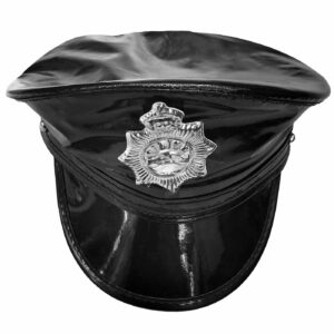 Καπέλο Αστυνομικού Δερματίνη 25x15cm Carnavalista 232393