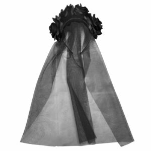 Στέκα με Μαυρόασπρα Λουλούδια & Πέπλο  Carnavalista 232405