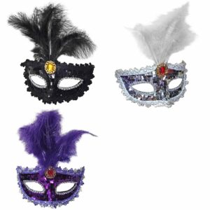 Μάσκα Βενετσιάνικη με Φτερά & Πετράδι  Carnavalista 232420