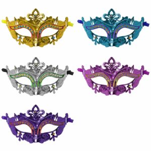 Μάσκα Μονόχρωμη Γυαλιστερή 16x9cm Carnavalista 232422 (12ΤΜΧ)