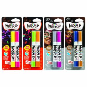 Βαφές Προσώπου 2τεμ Carioca Maskup Neon-Metallic  Carioca 52014 (12ΤΜΧ)