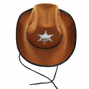 Καπέλο Σερίφη Καφέ 38x30x13cm Carnavalista 23787