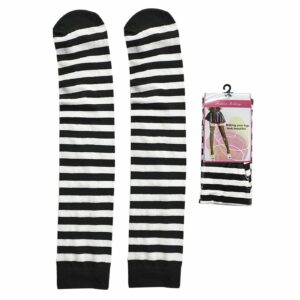 Κάλτσα Ασπρόμαυρη Κάλτσα=70x9,5cm Carnavalista 23813