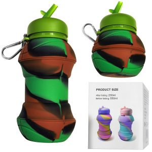 Παγούρι Σιλικόνης Πτυσσόμενο Μπάλα 550ml Homie 1002172 - Image 1