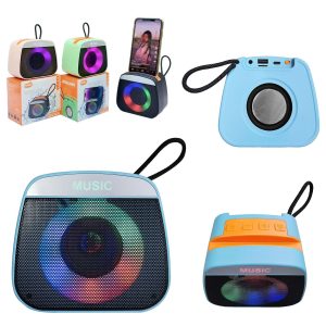 Ηχείο Bluetooth Στρογγυλές Γωνίες με φως 12x7,5cm Homie 108510