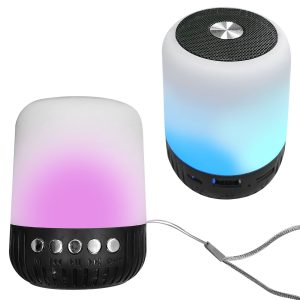 Ηχείο Bluetooth Κυλινδρικό Μικρό με φως 9x7cm Homie 108512