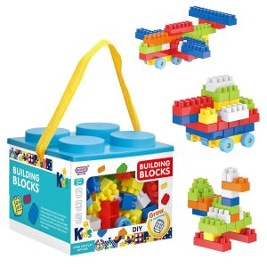 Τουβλάκια σε Κουτί Κύβο 100τεμ 15x15x13cm ToyMarkt 95450 - Image 1