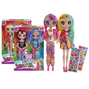 Σετ 2 Μοντέρνες Κούκλες με Στίκερς 20x29x5cm ToyMarkt 922120