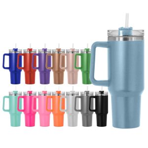 Ποτήρι Θερμός Γίγας με Λαβή & Καλαμάκι 1200ml Homie 1002187