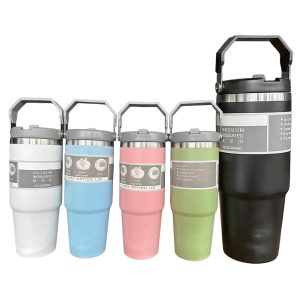 Ποτήρι Θερμός με Ανοιγόμενο Καλαμάκι 900ml Homie 1002188 - Image 1