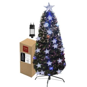 Δέντρο Πράσινο Οπτικές Ίνες LED 90cm Xmasfest 1131049 - Image 1