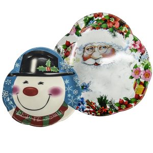 Δίσκος Σχήμα Άγιος-Χιονάνθρωπος 30cm Xmasfest 1131216 - Image 1