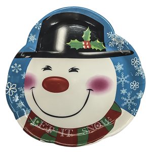 Δίσκος Σχήμα Άγιος-Χιονάνθρωπος 30cm Xmasfest 1131216 - Image 2