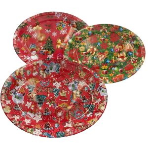 Δίσκος Χριστουγέννων Οβάλ 40x31cm Xmasfest 1131286