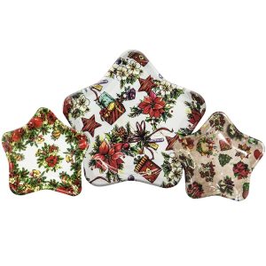 Δίσκος Χριστουγεννιάτικος Αστέρι 32cm Xmasfest 1131288 - Image 1