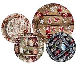 Δισκάκι Χριστουγέννων Στρογγυλό ø22cm Xmasfest 1131294