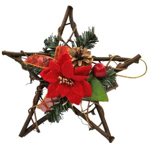 Αστέρι Ξύλινο Κόκκινο 30cm Xmasfest 1131419 - Image 1