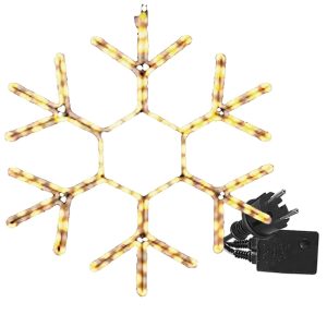 Χιονονιφάδα Φωτοσωλήνας Controller 3m Φωτοσωλήνας 39x39cm Xmasfest 1131428