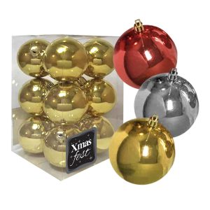 Μπάλα Γυαλιστερή πακ=12τεμ φ5 ø5cm Xmasfest 1131710 - Image 1