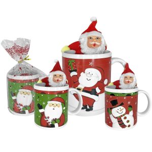 Κούπα Μεγάλη με Άγιο Βασίλη 330mL κούπα=10x8,2cm Xmasfest 1131798 (12ΤΜΧ)