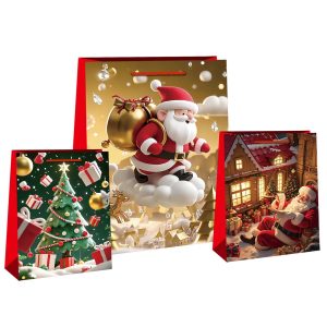 Τσάντα Δώρου Χριστουγέννων 33x26x12cm Xmasfest 1131827 (12ΤΜΧ)