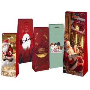 Τσάντα Ποτών Χριστουγέννων 35,5x11x8cm Xmasfest 1131830 (12ΤΜΧ)