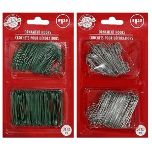 Πιαστράκια Στολιδιών Μεταλλικά 200τεμ 4cm Xmasfest 1132240