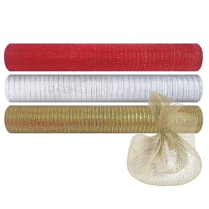 Διχτυωτό Ύφασμα Χριστουγέννων σε Ρολό 3m x 50cm Xmasfest 1132246 - Image 1