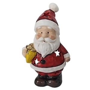Κηροπήγιο Κεραμικό Άγιος Βασίλης 18x10.5x8cm Xmasfest 1132250 (6ΤΜΧ) - Image 1