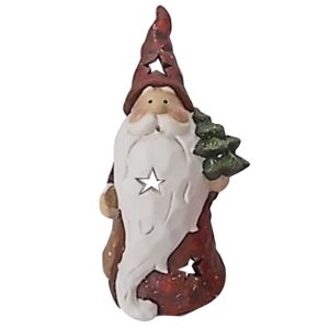 Κηροπήγιο Κεραμικό Άγιος Βασίλης 18x10,5x9cm Xmasfest 1132266 (2ΤΜΧ)