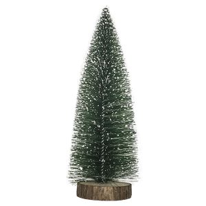 Δέντρο Γραφείου Χιονισμένο Μεγάλο με Βάση Κορμού 26cm Xmasfest 1132347