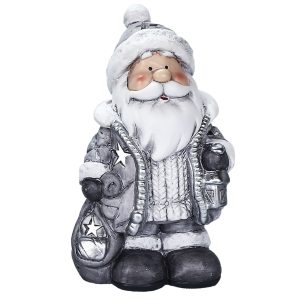 Κηροπήγιο Κεραμικό Άγιος Βασίλης 19x11.5x8,5cm Xmasfest 1132412 (2ΤΜΧ)