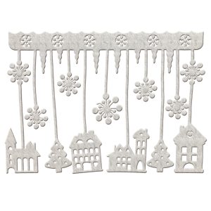 Σταλακτίτες Χωριό από Πάχνη 67x48cm Xmasfest 1132449 (2ΤΜΧ) - Image 1