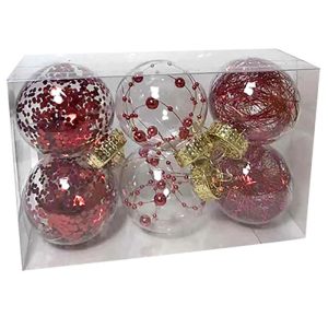 Μπάλες με Γέμιση Ντεκόρ πακ=6τεμ φ6 Φ6cm Xmasfest 1132543 - Image 3