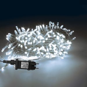 240 Λαμπάκια LED Λευκό Ψυχρό σε Σειρά με Προγράμματα IP44 15m Xmasfest 1132592