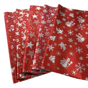 Χαρτί Συσκευασίας Πολύ Λεπτό Κόκκινο με Σχέδια 70x100cm 100x70cm Xmasfest 1132695 (20ΤΜΧ) - Image 1
