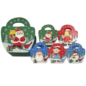 Καλαθάκι με Χερούλι Ξύλινο 11x10x5,5cm Xmasfest 1132696 - Image 1