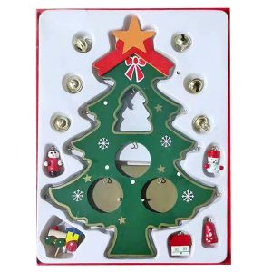 Δέντρο-Ξύλινα Στολίδια σετ=12 τεμ 22x18cm Xmasfest 1132698