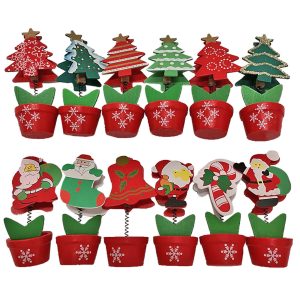 Γλαστράκι με Μανταλάκι για Κάρτα  Xmasfest 1132699 (6ΤΜΧ)